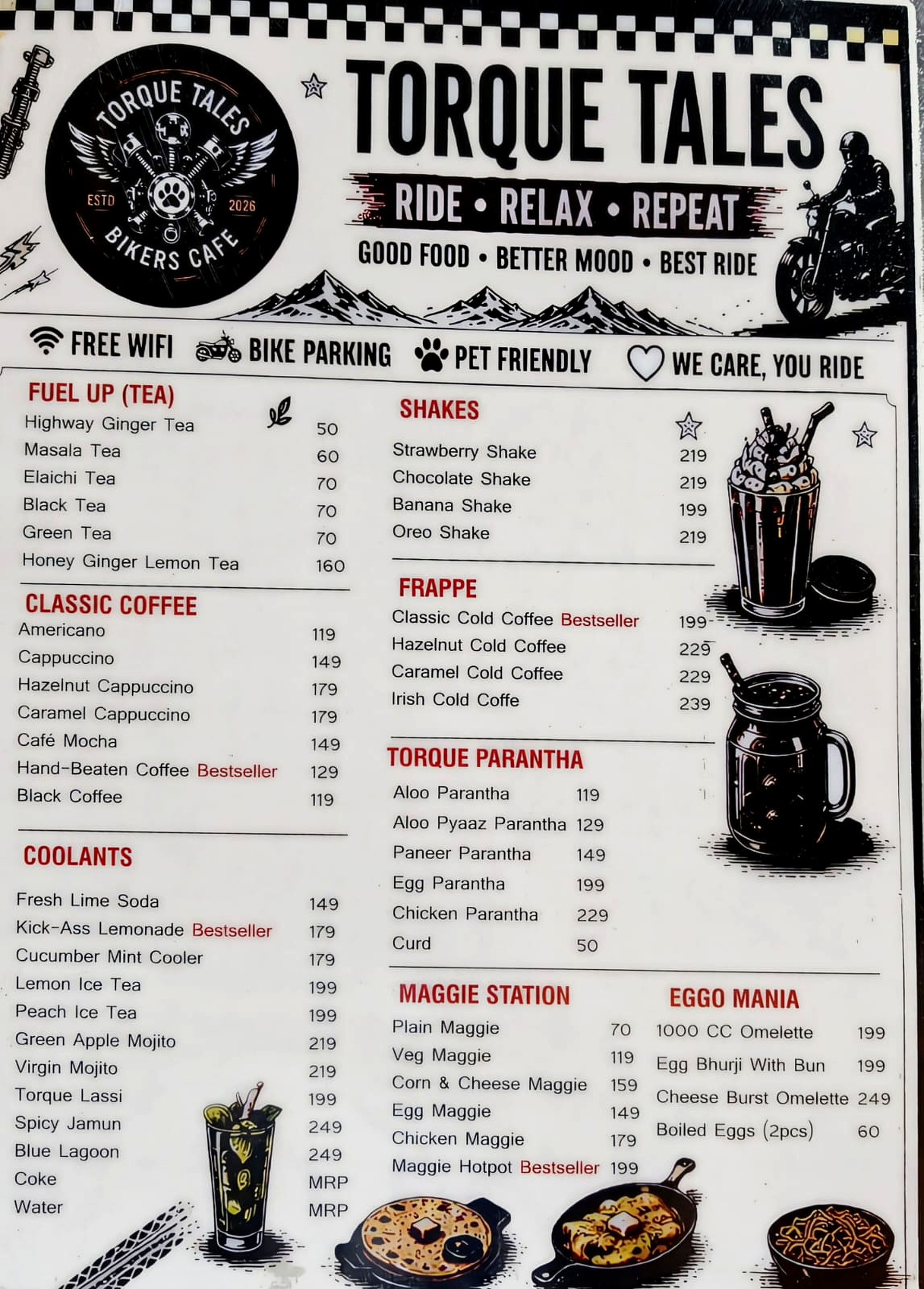 Food, Coffee & Quick Bites at Torque Tales